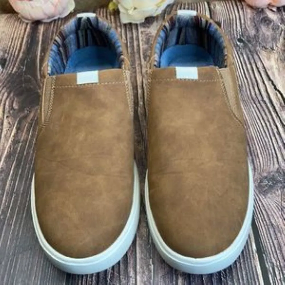 Izod Brown Jackson Slip On Sneakers 12