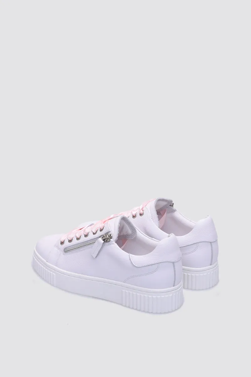 JACKIE SNEAKER WHITE LEATHER