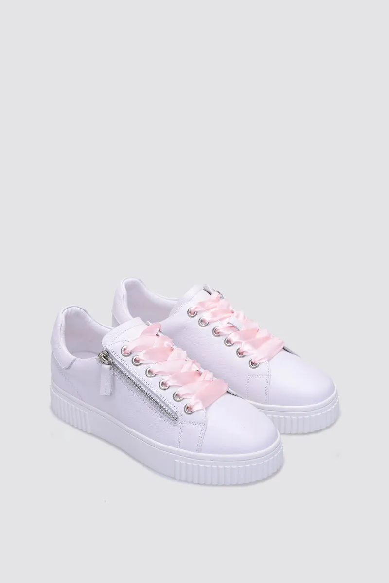 JACKIE SNEAKER WHITE LEATHER