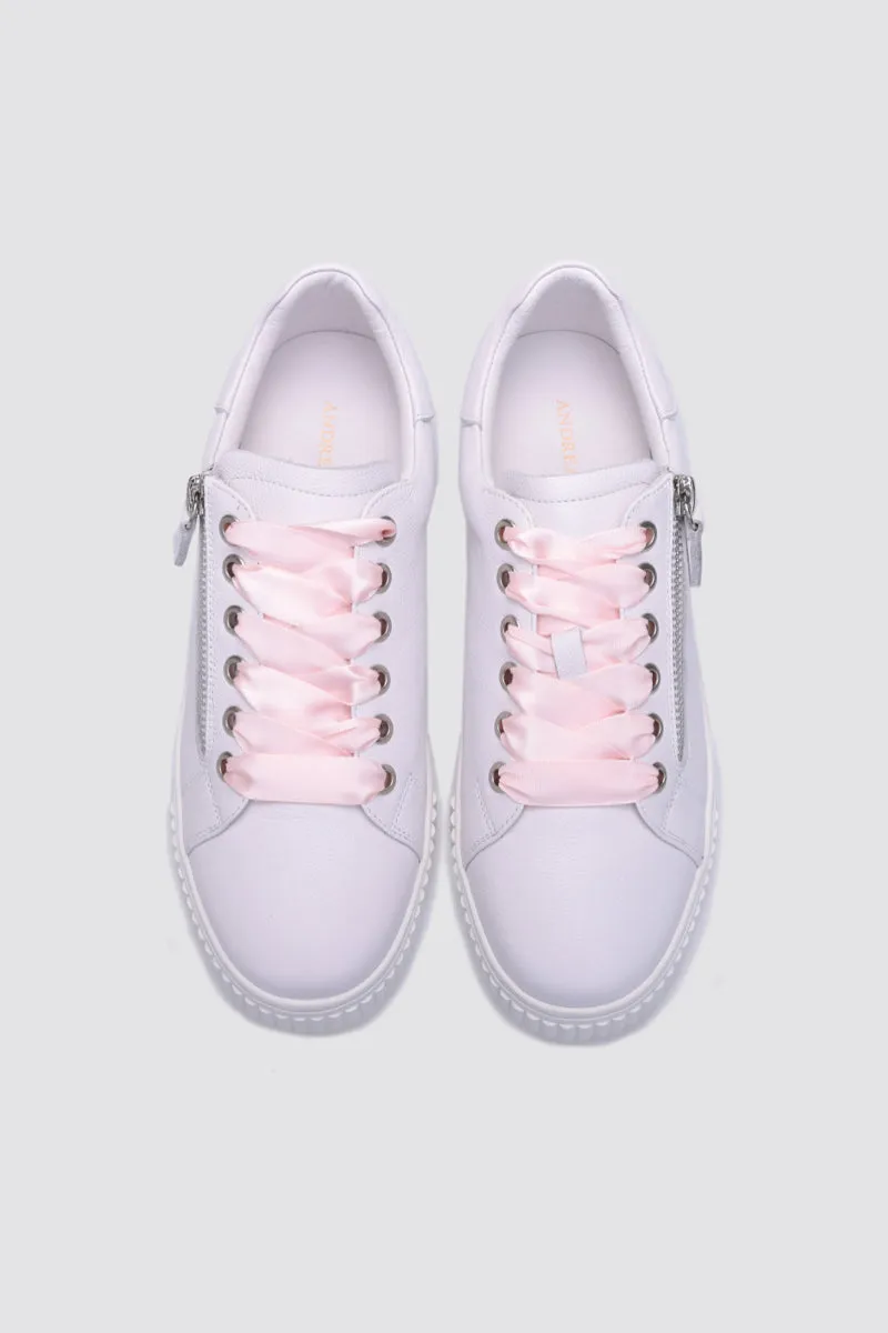 JACKIE SNEAKER WHITE LEATHER