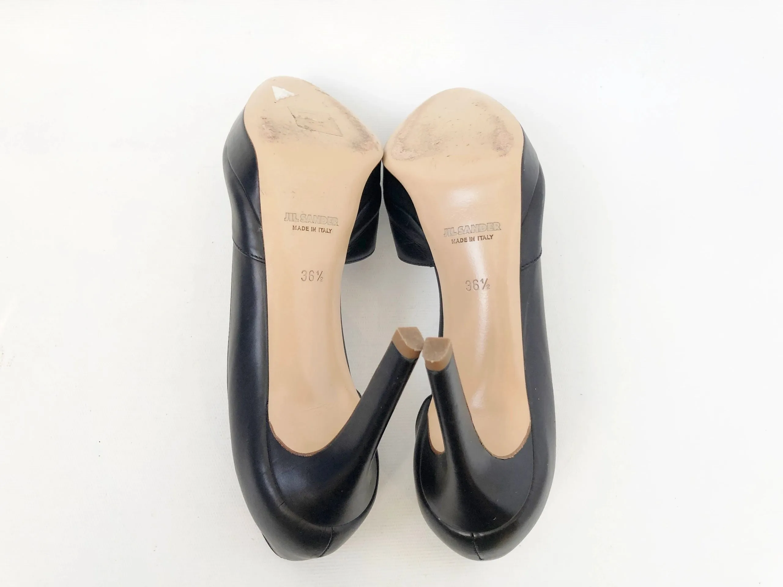 Jil Sander Leather Pump Size 36.5 It (6.5 Us)