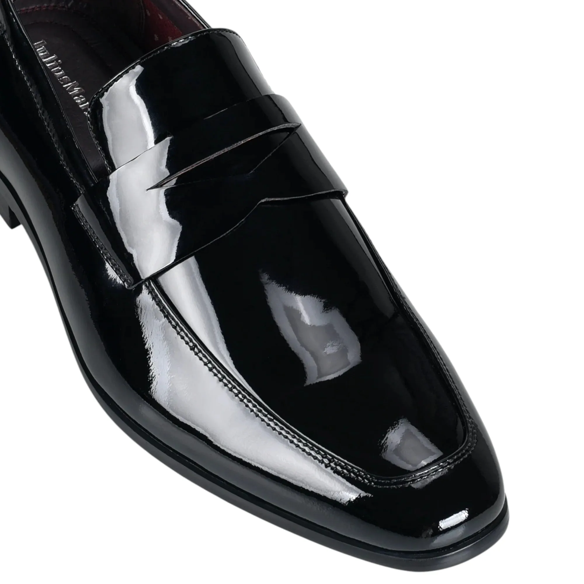 Julius Marlow Jax Black Patent Slip On Formal Dress Leather Shoes