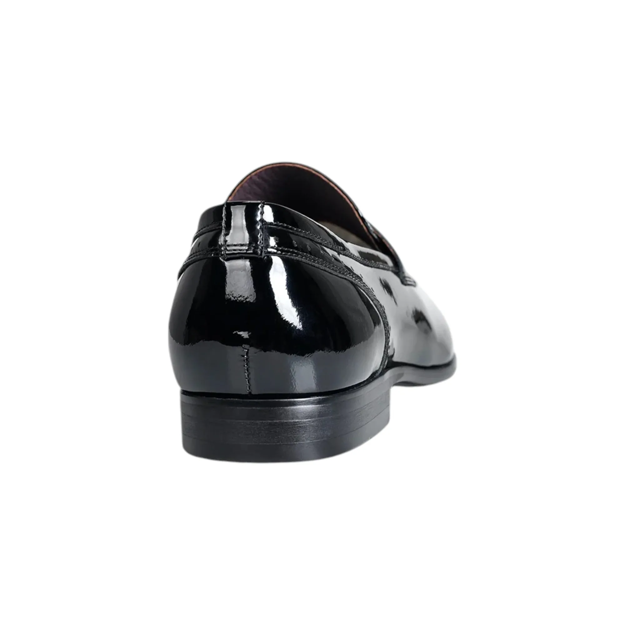 Julius Marlow Jax Black Patent Slip On Formal Dress Leather Shoes