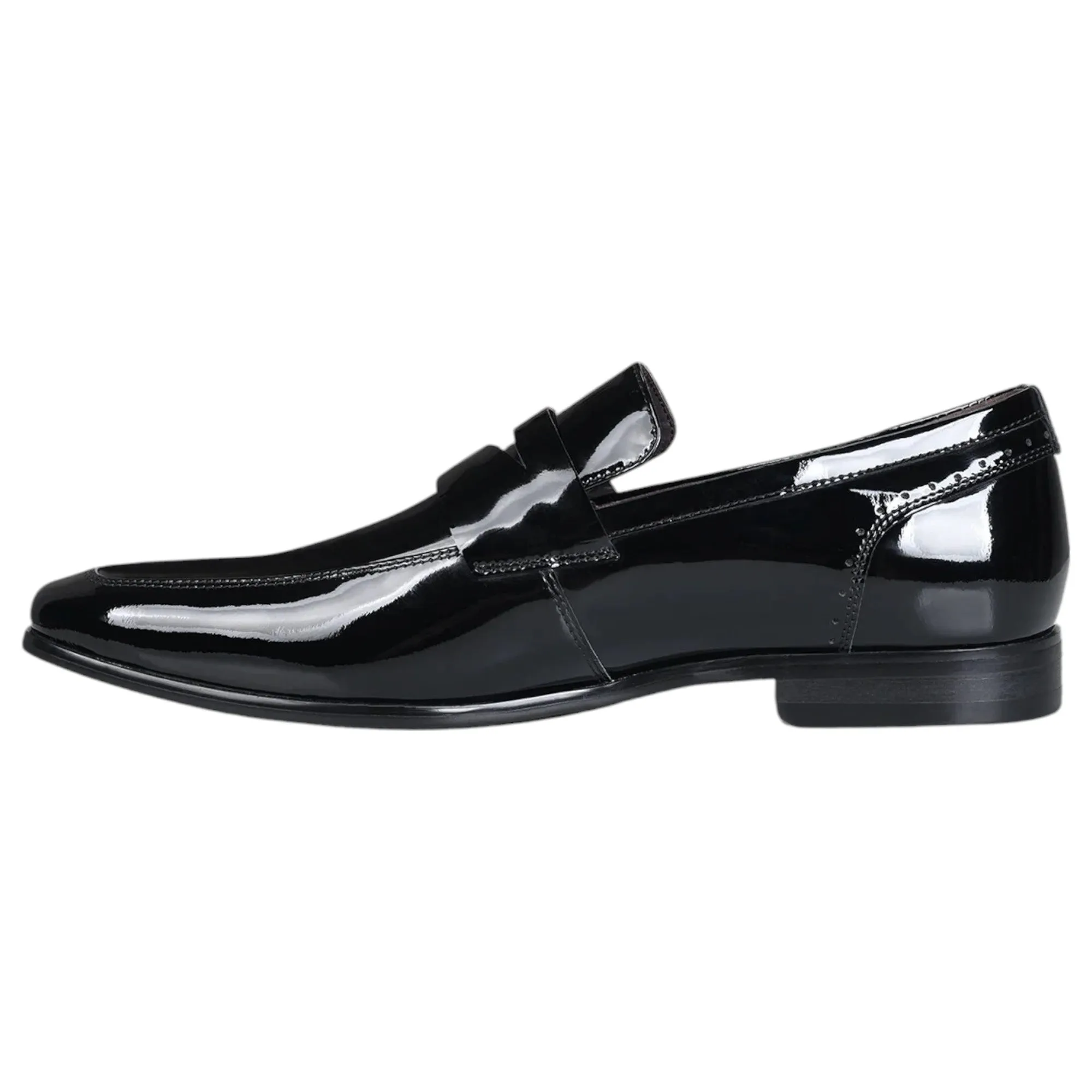 Julius Marlow Jax Black Patent Slip On Formal Dress Leather Shoes