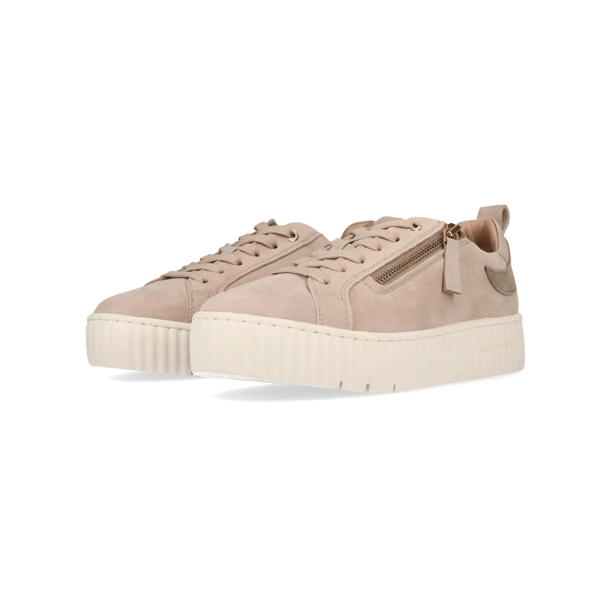 Leder Sneaker beige