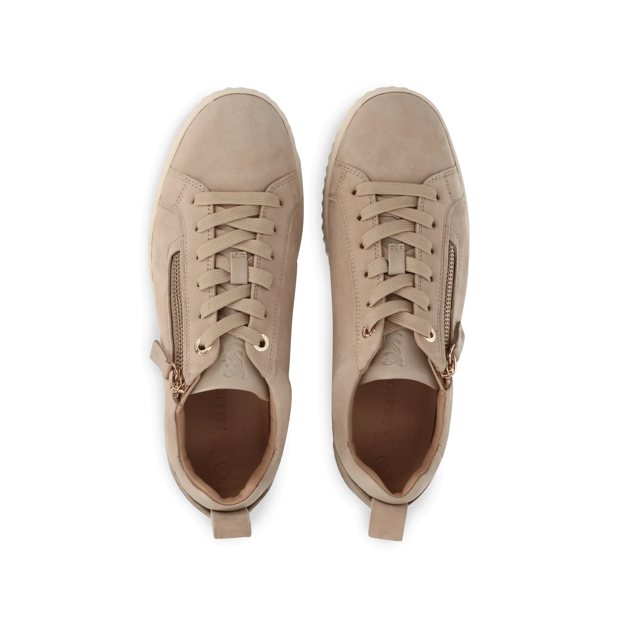 Leder Sneaker beige