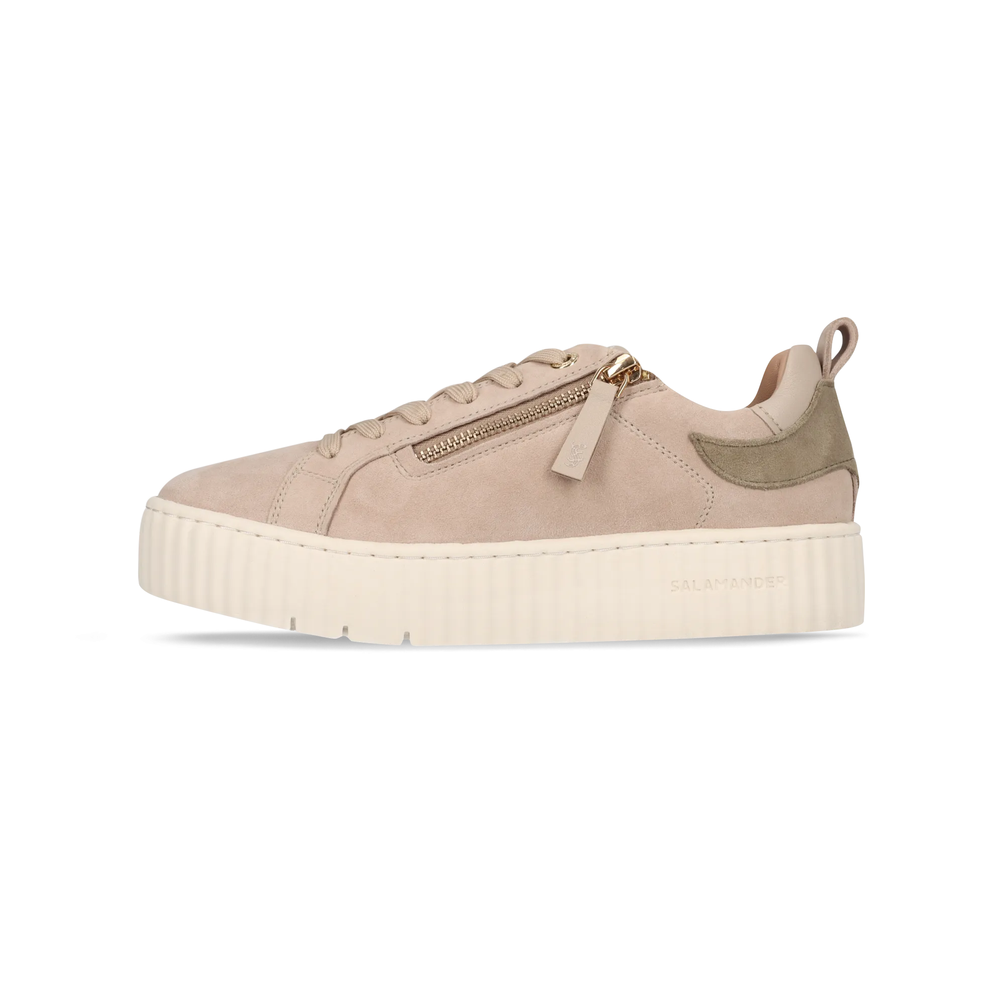 Leder Sneaker beige