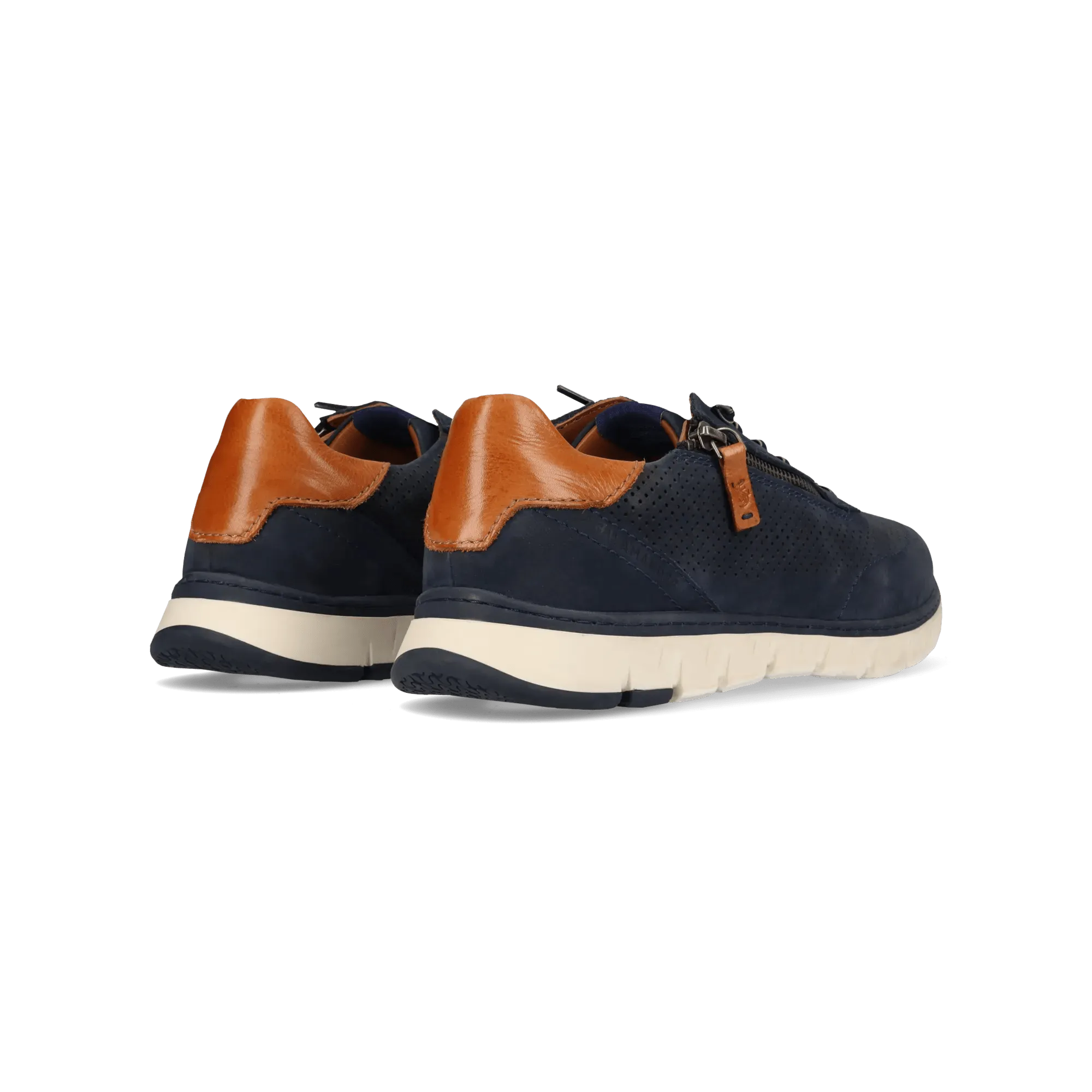 Leder Sneaker blau