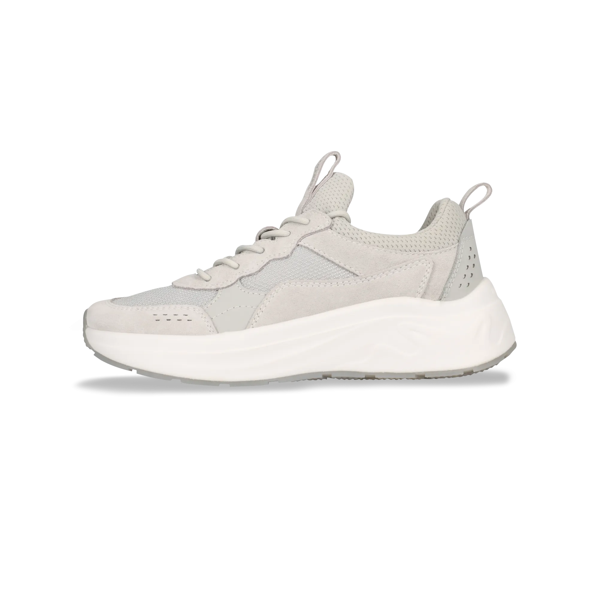 Leder Sneaker grau