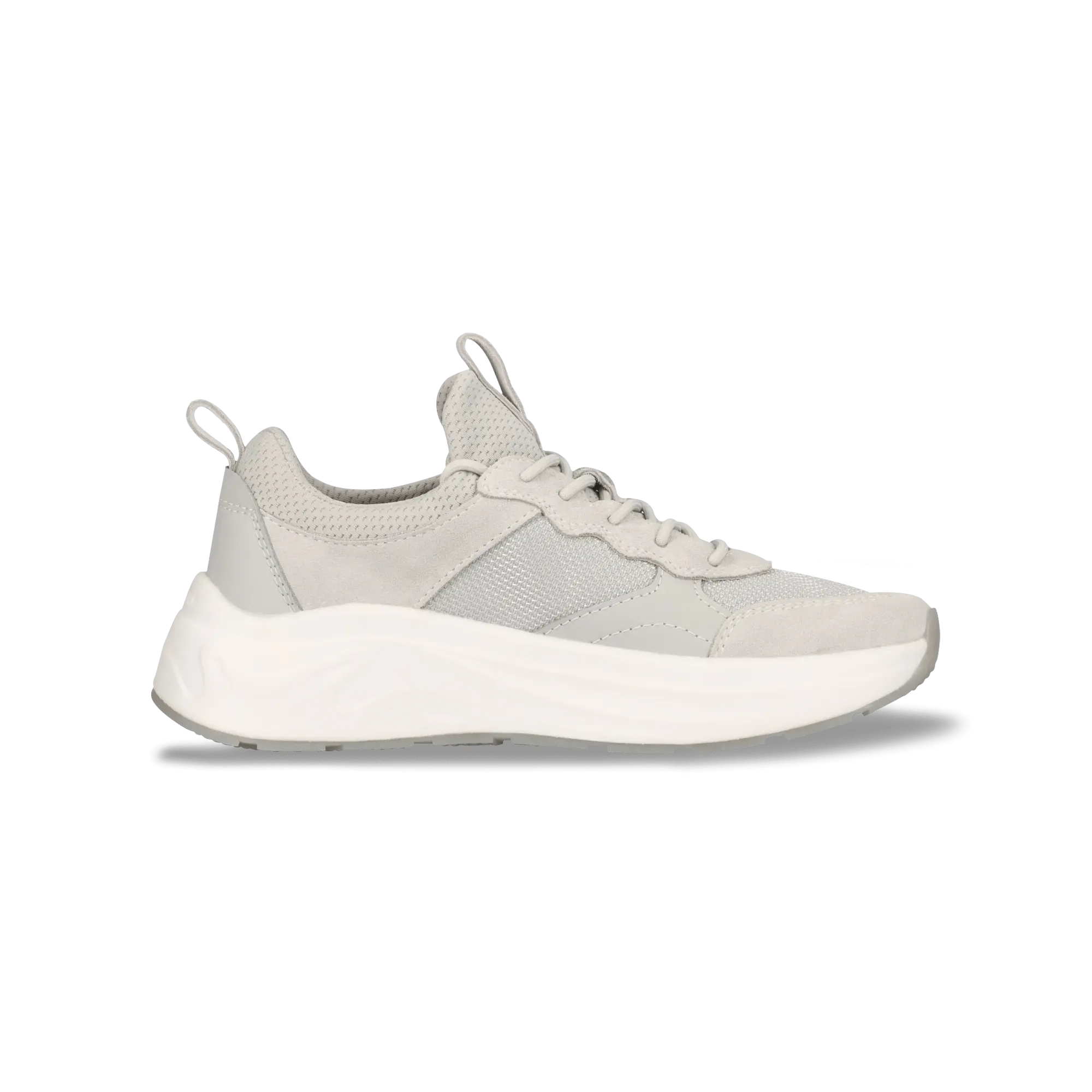 Leder Sneaker grau