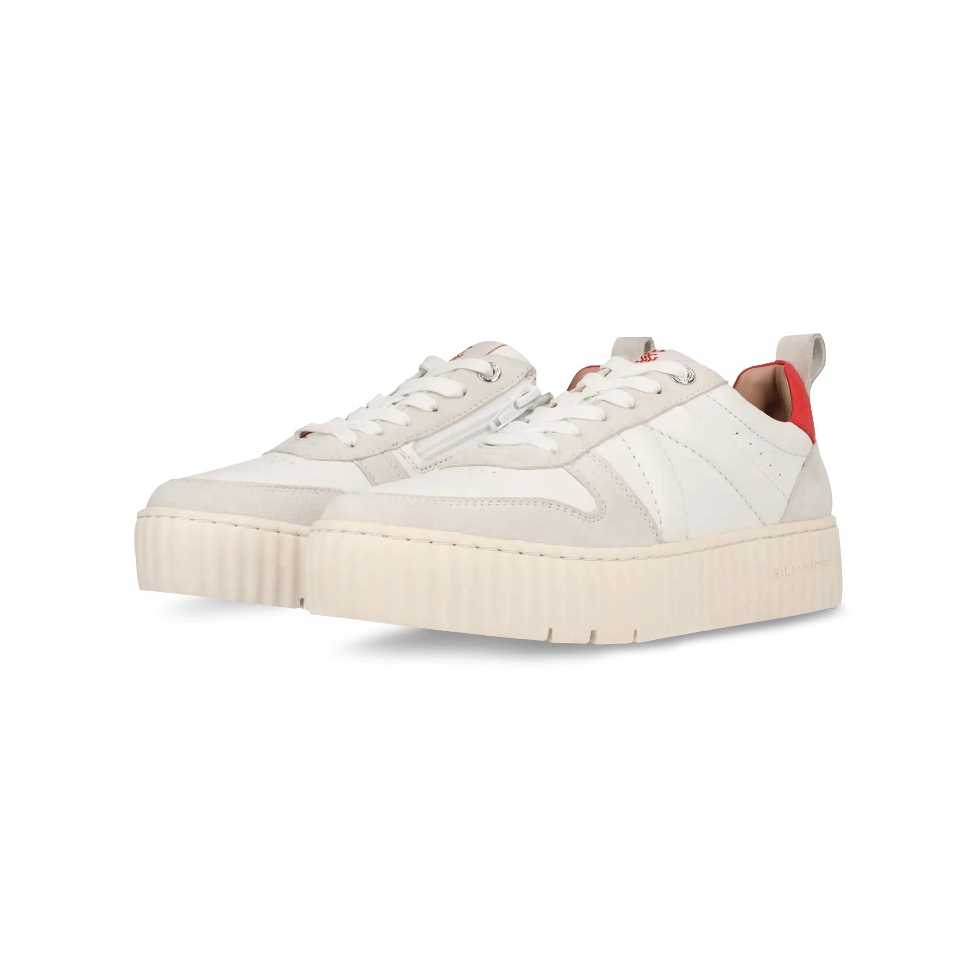 Leder Sneaker weiß
