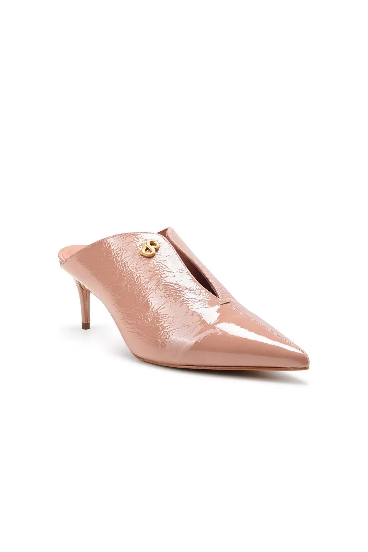 Luna Mules Heels - Dusty Rose