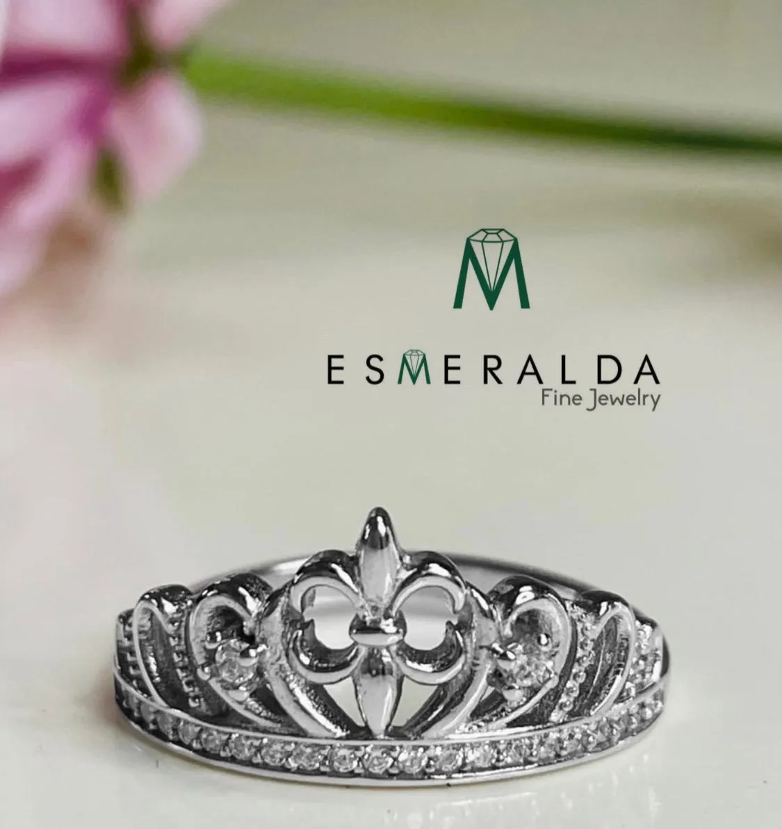 Luxury Crown Silver Ring