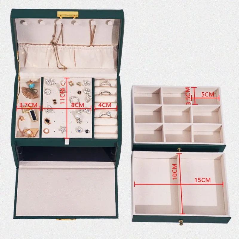 Luxury Two Locking Jewelry Organizer