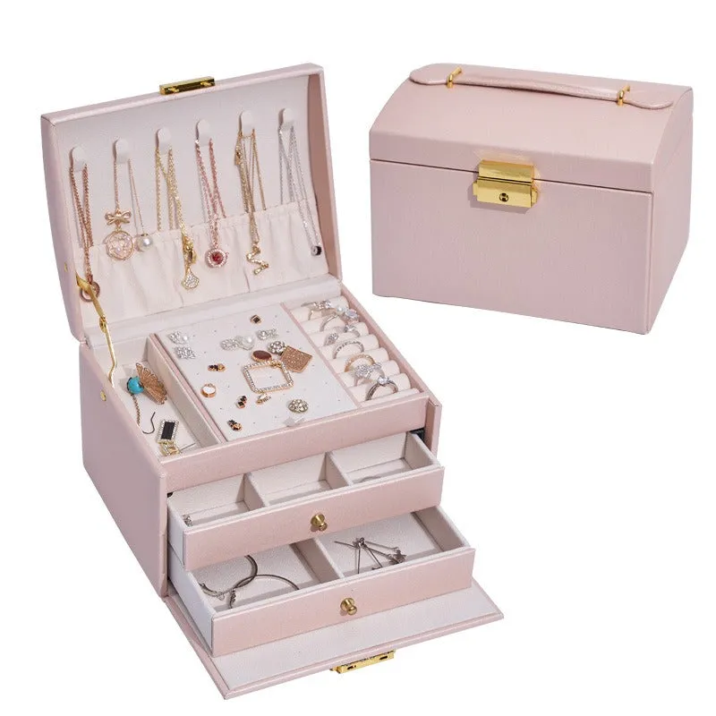 Luxury Two Locking Jewelry Organizer