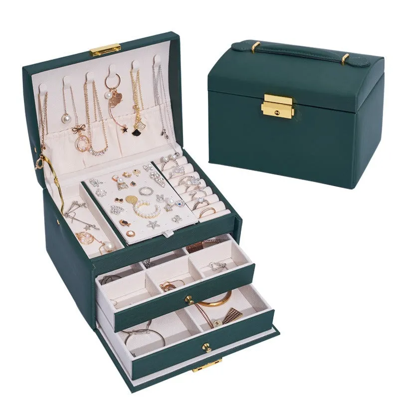 Luxury Two Locking Jewelry Organizer