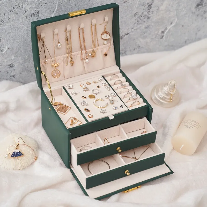 Luxury Two Locking Jewelry Organizer