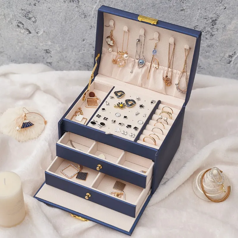 Luxury Two Locking Jewelry Organizer