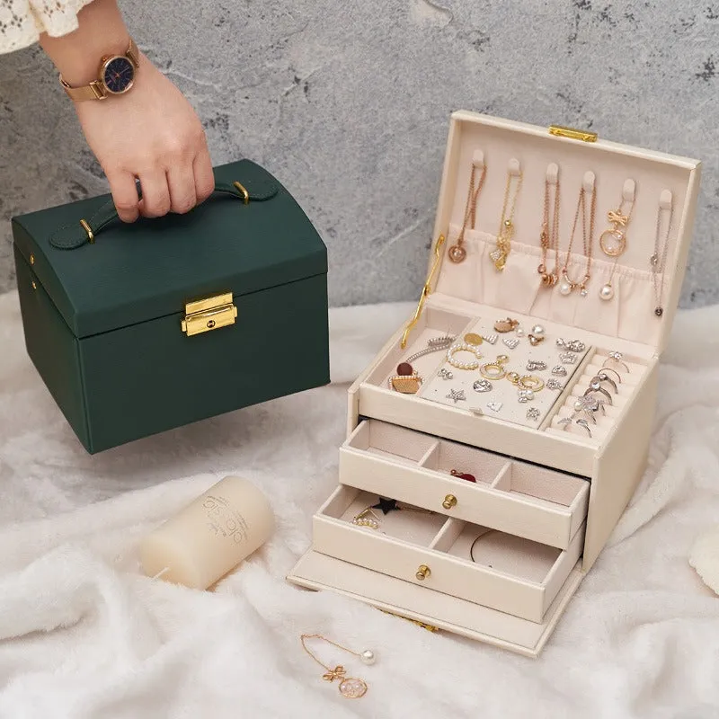 Luxury Two Locking Jewelry Organizer