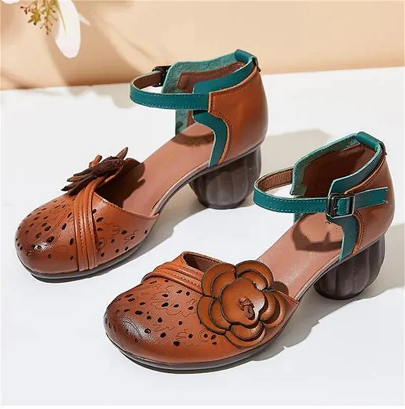 Maisie | Comfortable low-heeled sandals