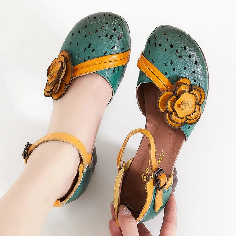 Maisie | Comfortable low-heeled sandals