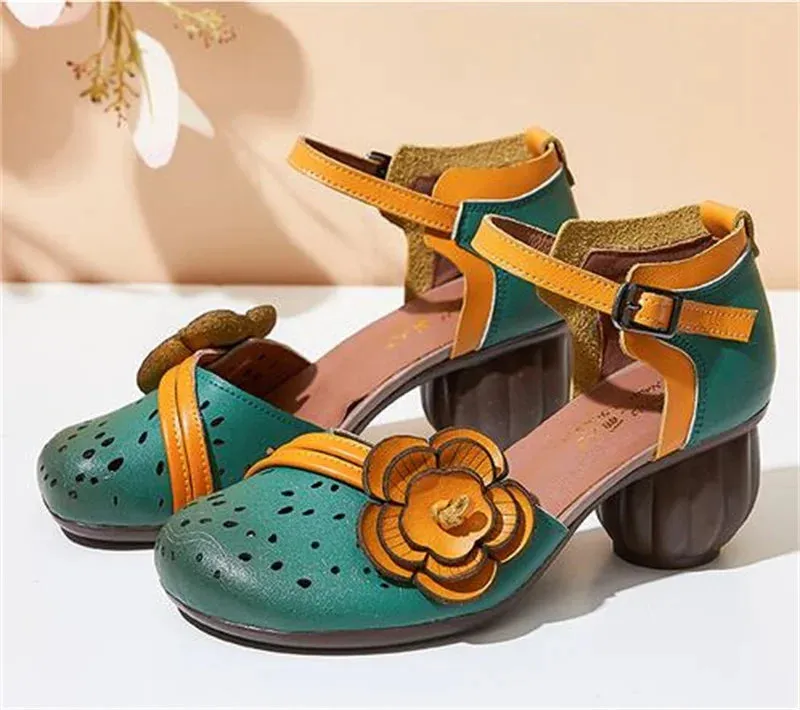 Maisie | Comfortable low-heeled sandals