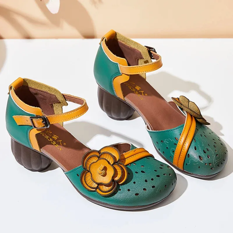 Maisie | Comfortable low-heeled sandals