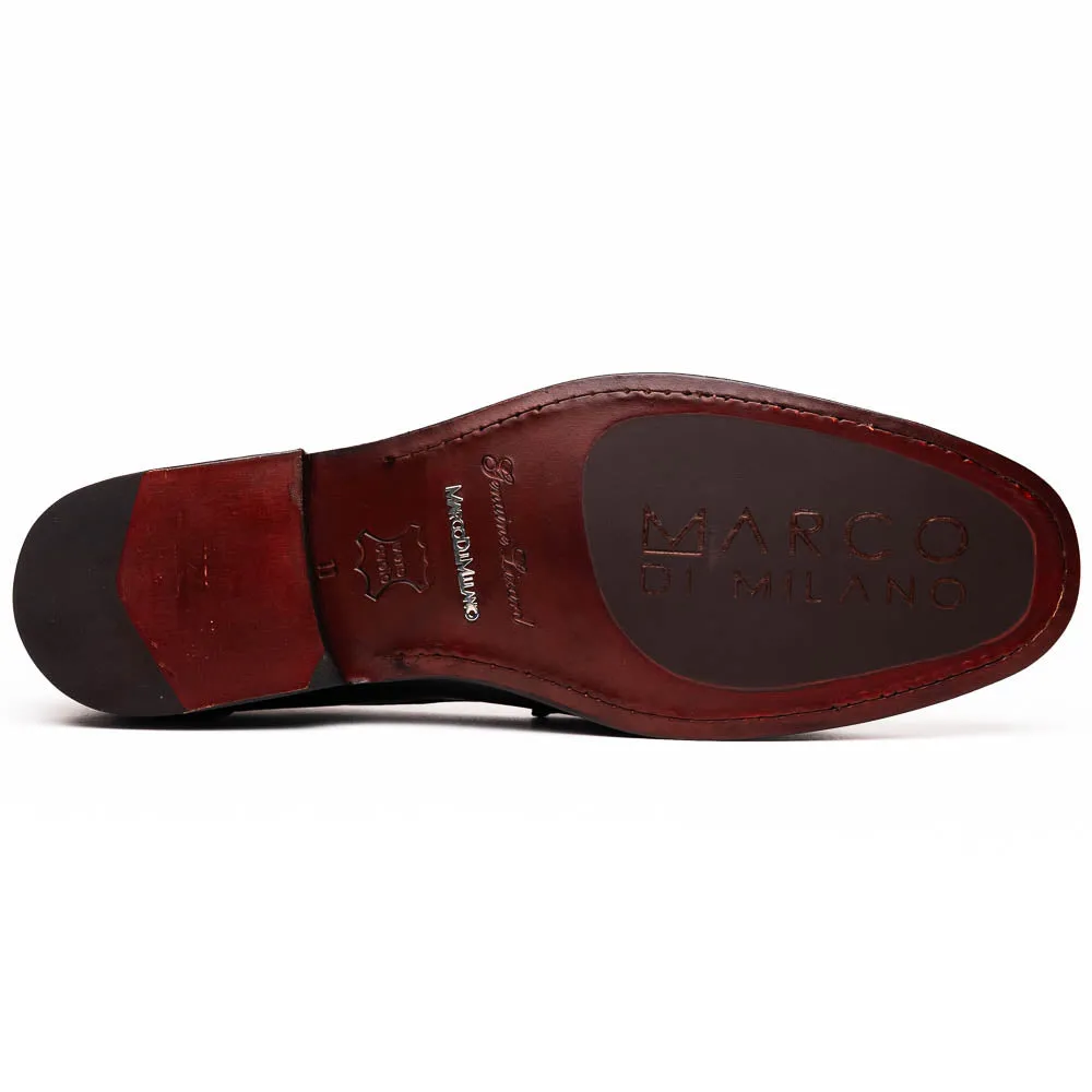Marco Di Milano Enzo in Black Lizard Loafers