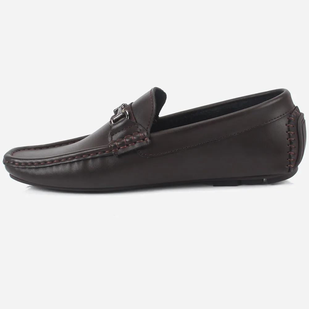 Mens "DUEL" Slip-On Decorate Moccasins Shoes