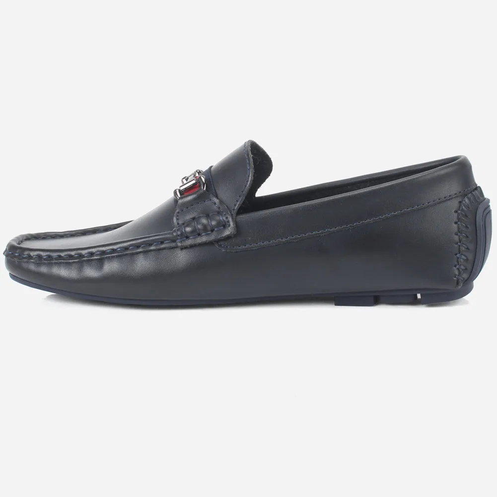 Mens "DUEL" Slip-On Decorate Moccasins Shoes