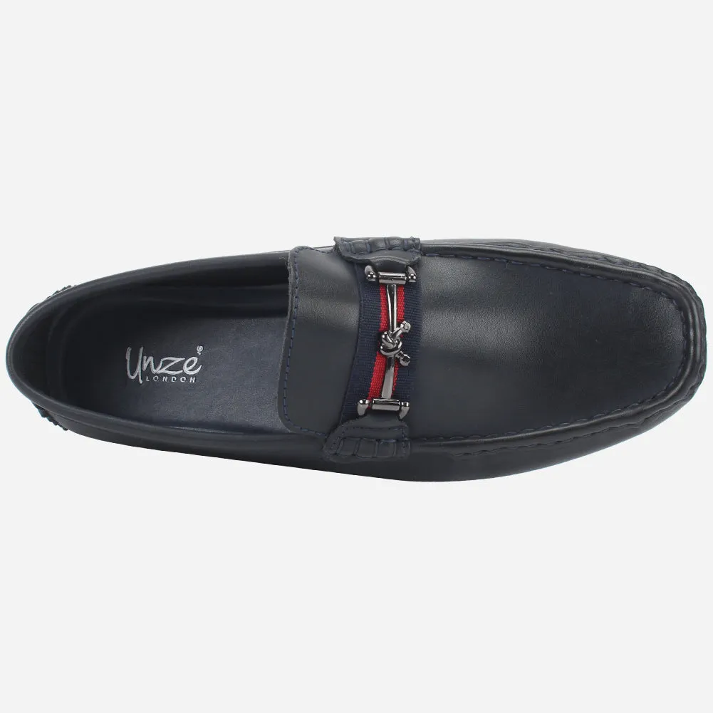 Mens "DUEL" Slip-On Decorate Moccasins Shoes