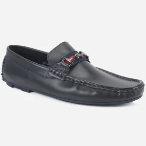 Mens "DUEL" Slip-On Decorate Moccasins Shoes