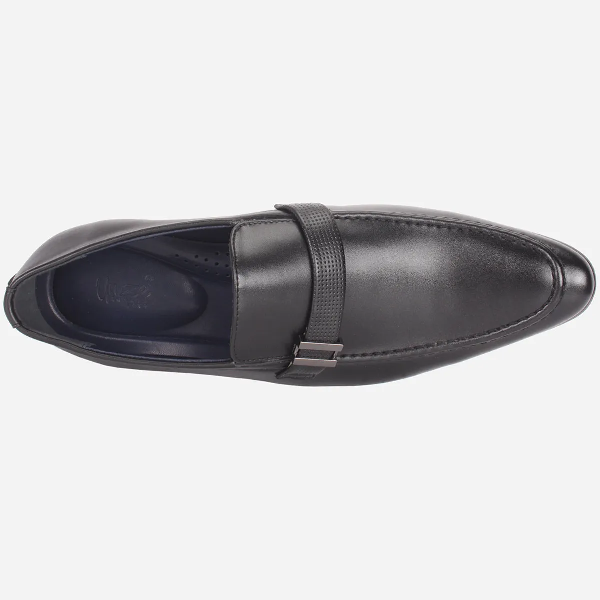 Mens "HUZIM" Leather Office Formal Slide In Shoes