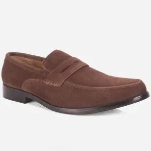 Mens "NAIMAR" Leather Slide In Loafers Shoes