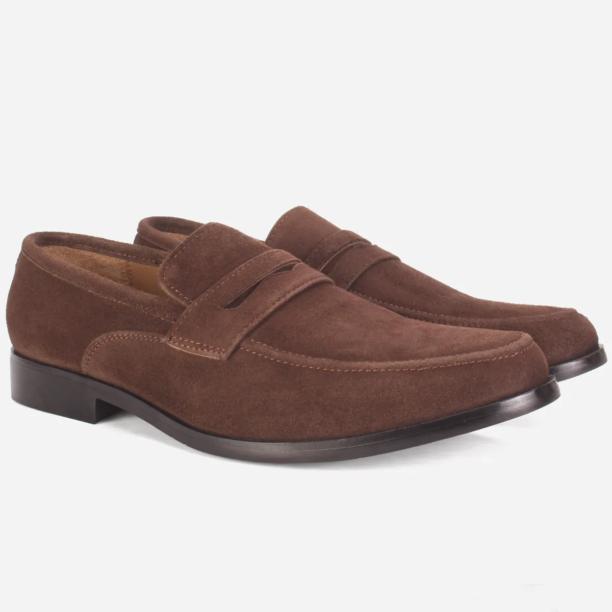 Mens "NAIMAR" Leather Slide In Loafers Shoes