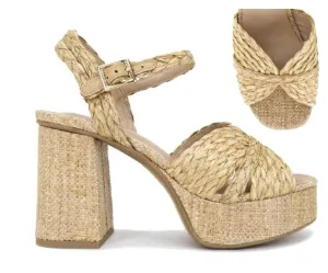 Miley Raffia Platform Sandals