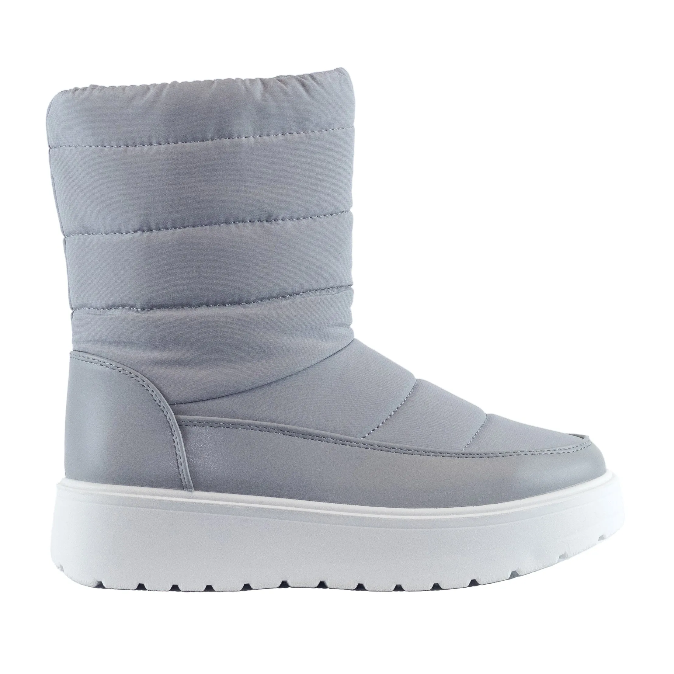 Mountain - Faux Fur Winter Boots, Waterproof Nylon Design, Inward Zipper for Easy Wear, Ideal for Snowy Days