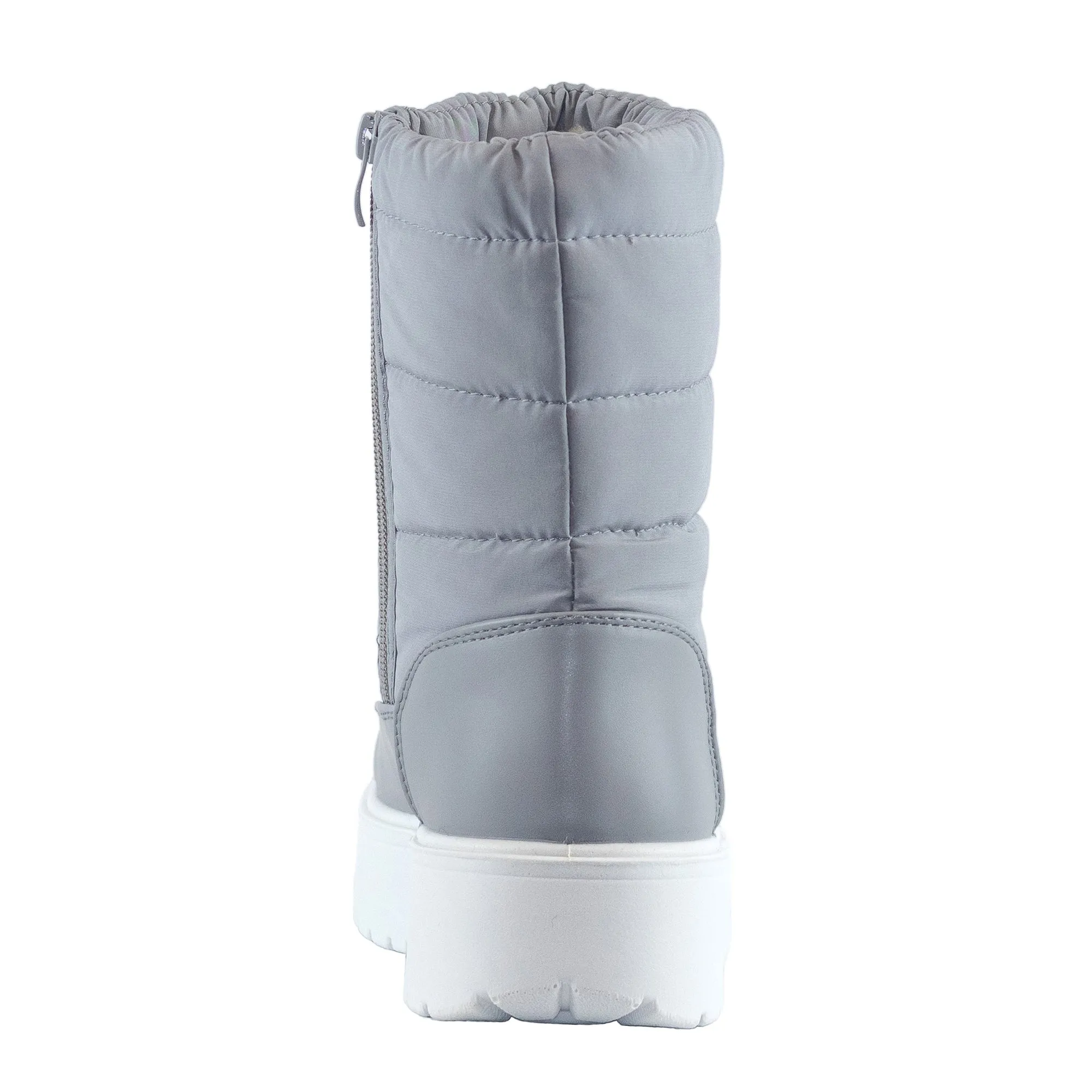 Mountain - Faux Fur Winter Boots, Waterproof Nylon Design, Inward Zipper for Easy Wear, Ideal for Snowy Days