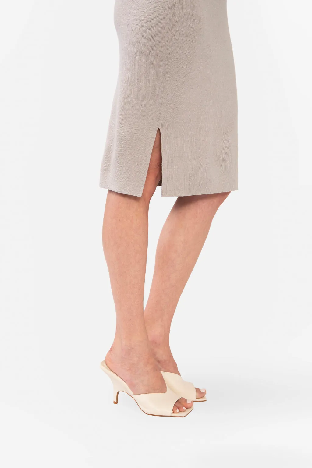 NATALIYA PENCIL SKIRT - SLATE GREY
