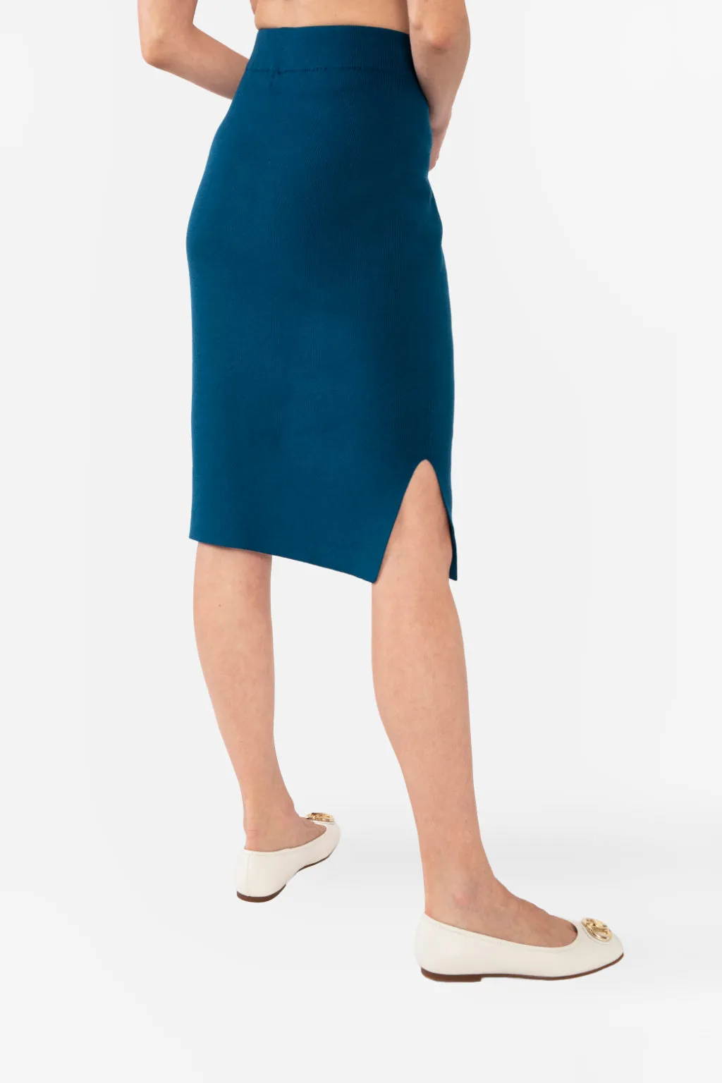 NATALIYA PENCIL SKIRT - SLATE GREY