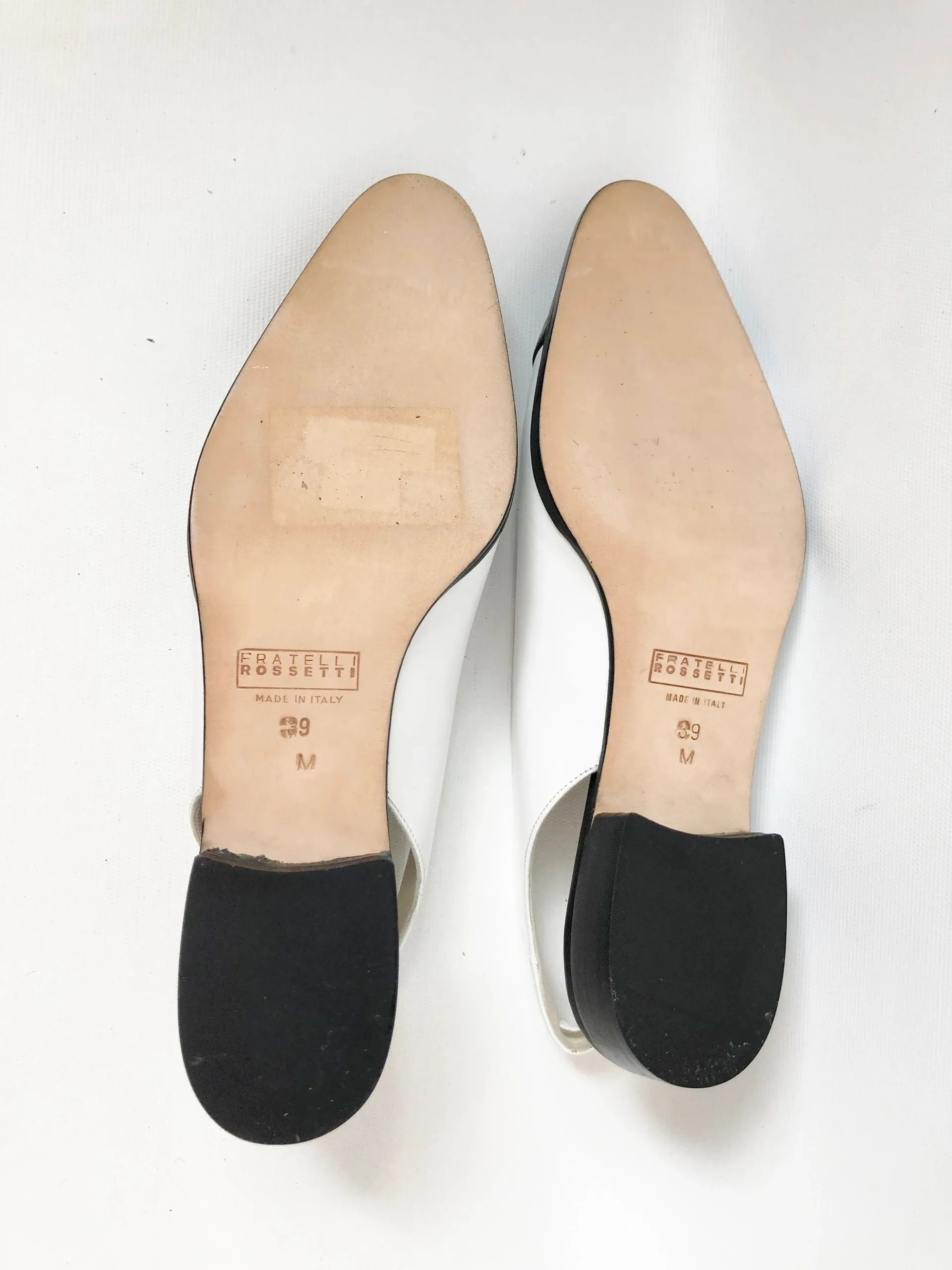 NEW Fratelli Rossetti Cap-Toe Slingback Size 39 It (9 Us)