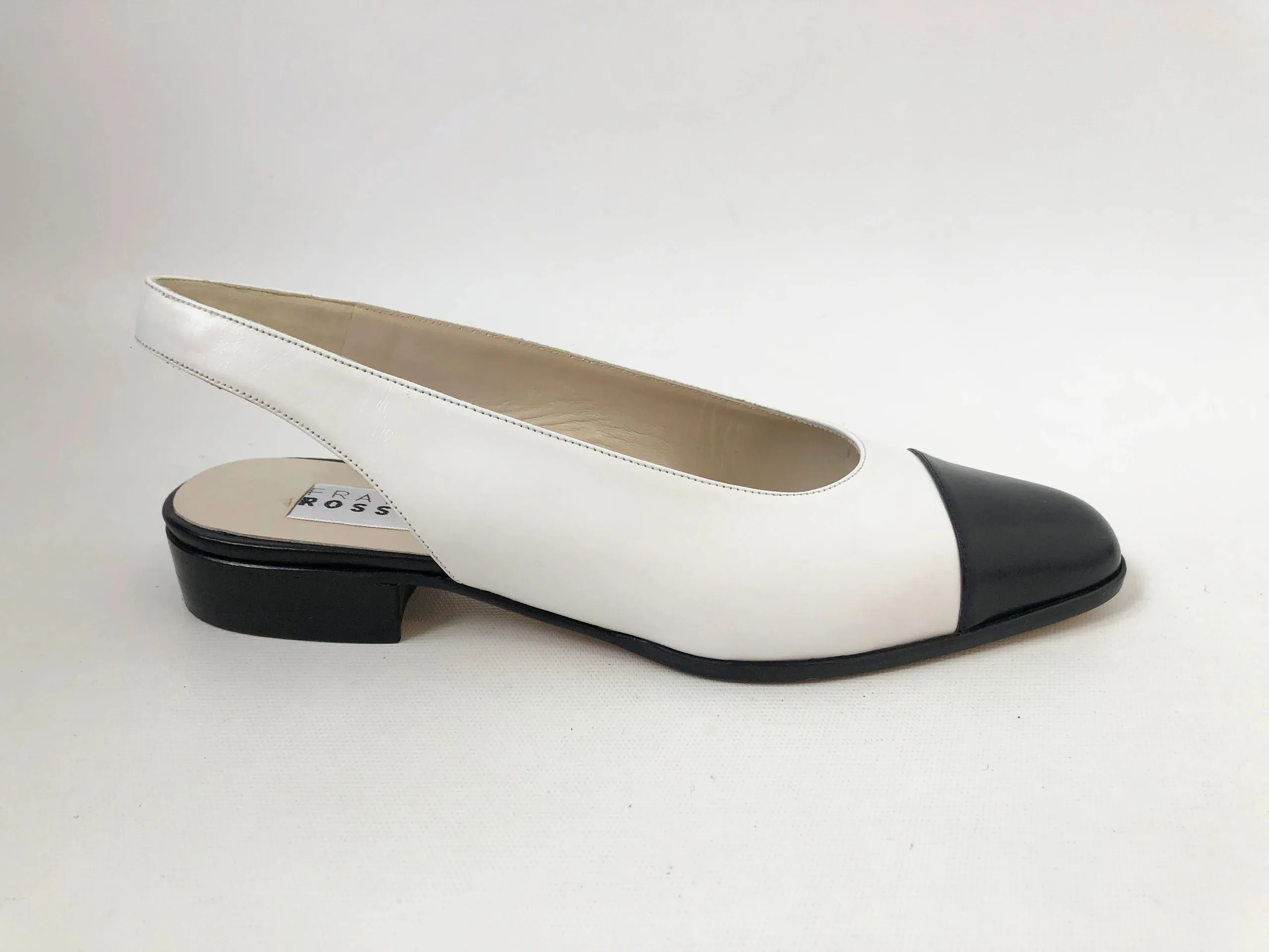 NEW Fratelli Rossetti Cap-Toe Slingback Size 39 It (9 Us)