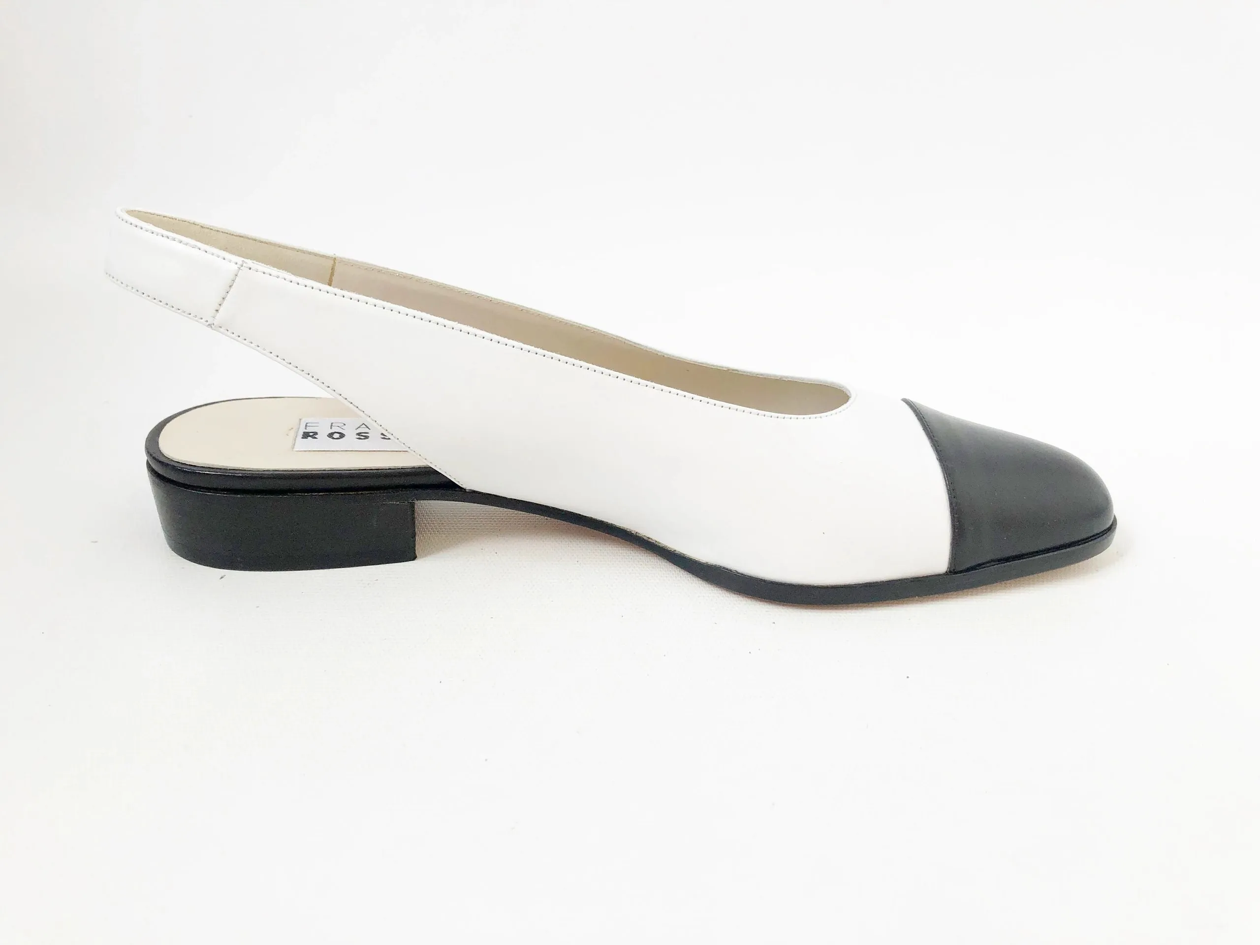 NEW Fratelli Rossetti Cap-Toe Slingback Size 39 It (9 Us)