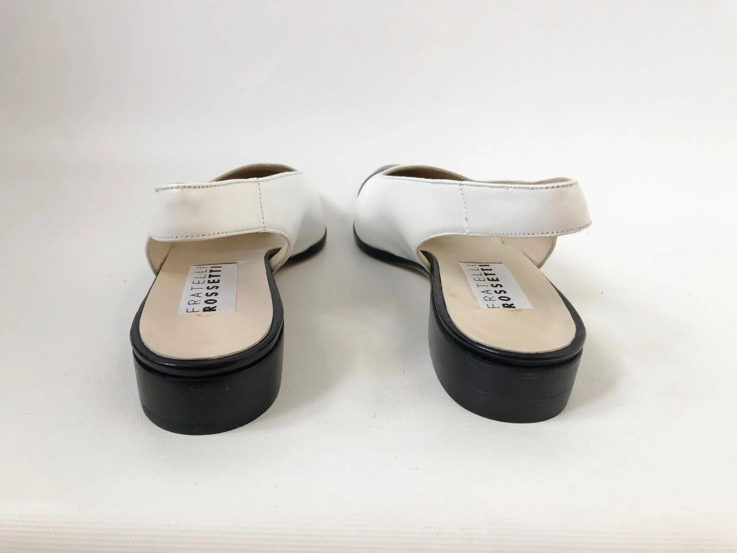 NEW Fratelli Rossetti Cap-Toe Slingback Size 39 It (9 Us)