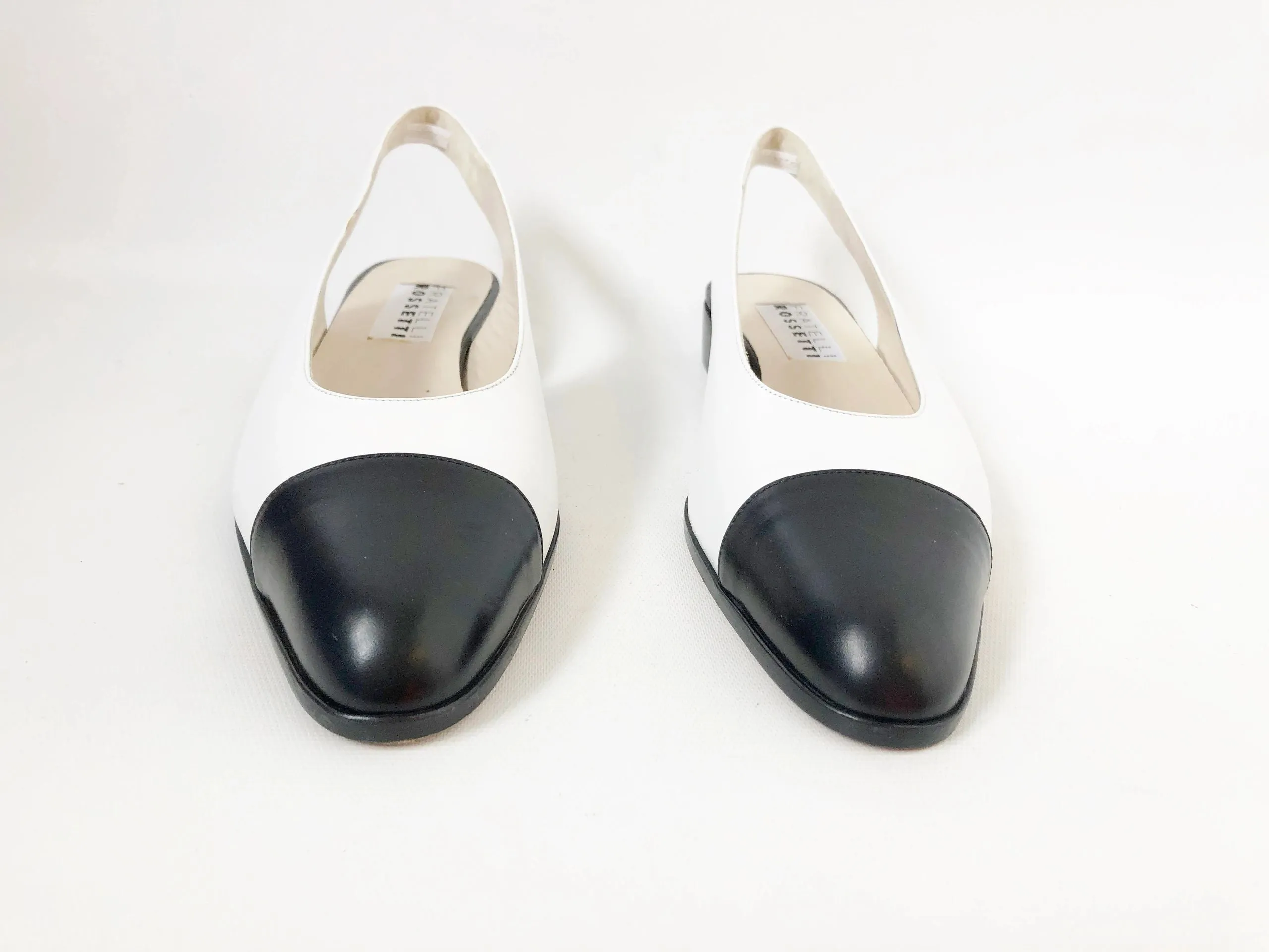 NEW Fratelli Rossetti Cap-Toe Slingback Size 39 It (9 Us)