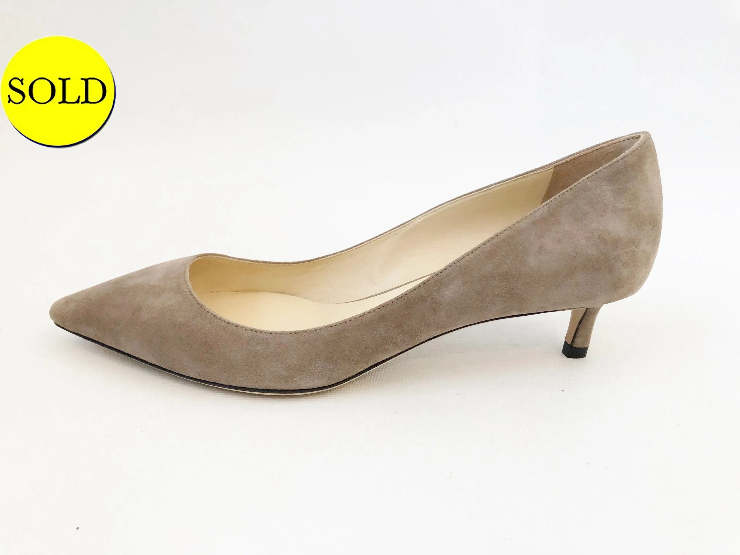 NEW Jimmy Choo Suede Pumps Size 37.5 It (7.5 Us)