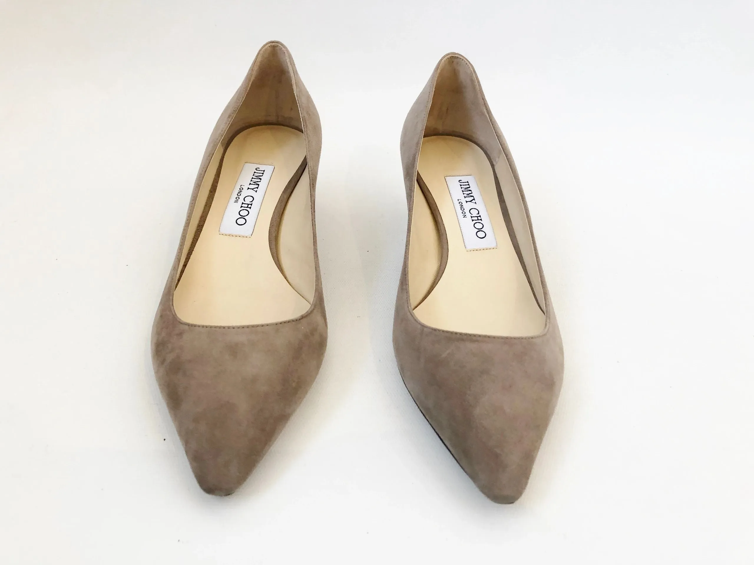 NEW Jimmy Choo Suede Pumps Size 37.5 It (7.5 Us)