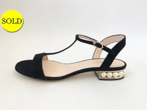 NEW Nicholas Kirkwood Pearl Heel Sandal Size 37.5 It (7.5 Us)