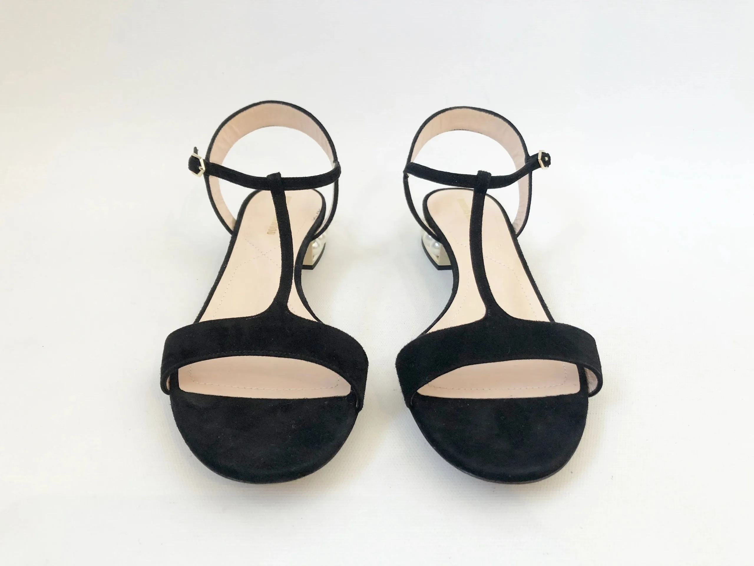 NEW Nicholas Kirkwood Pearl Heel Sandal Size 37.5 It (7.5 Us)