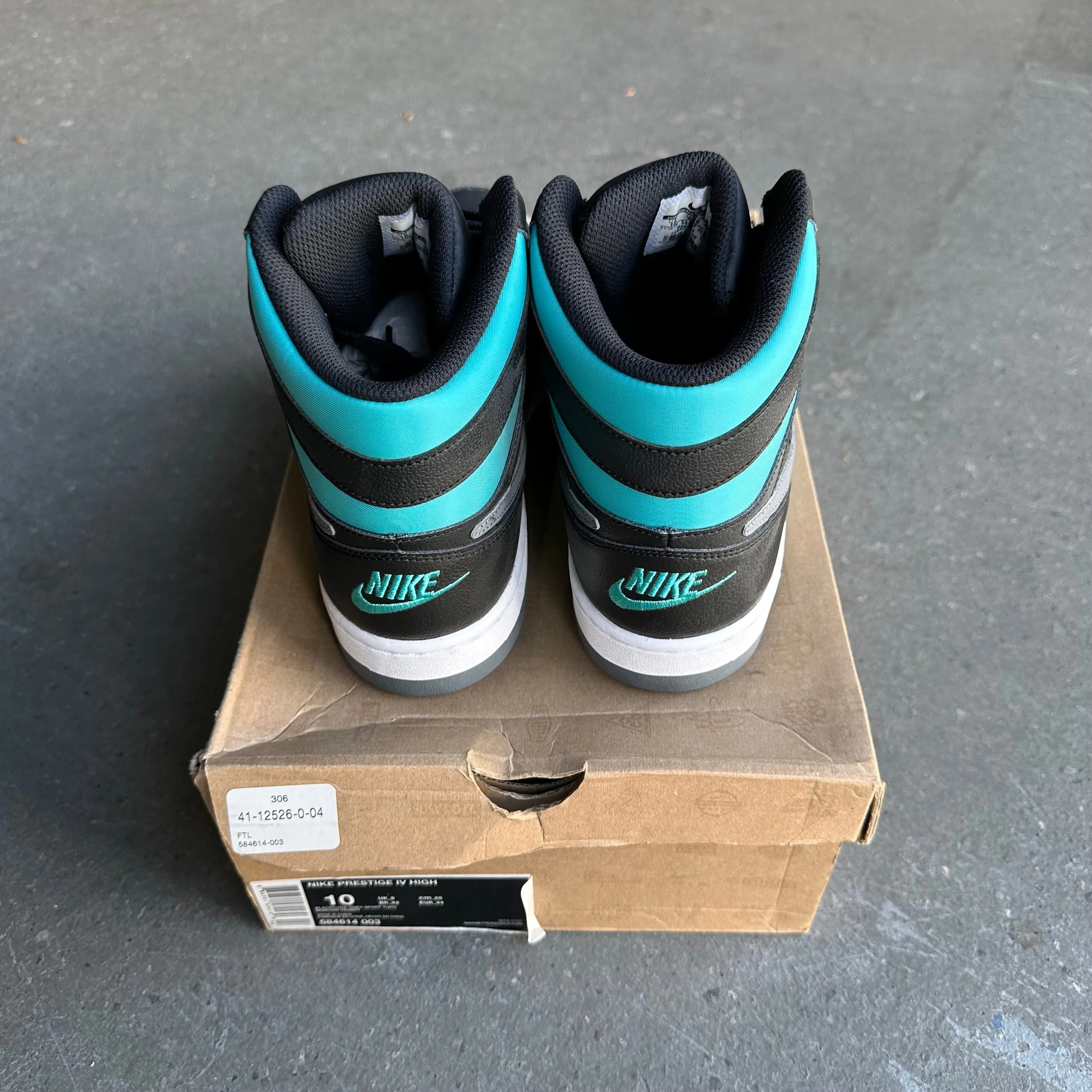 Nike Air Prestige IV High Black Cool Grey Teal